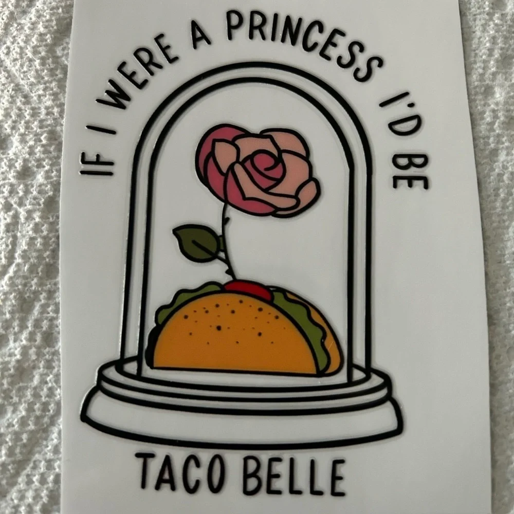 Taco Belle Cup Decal D75